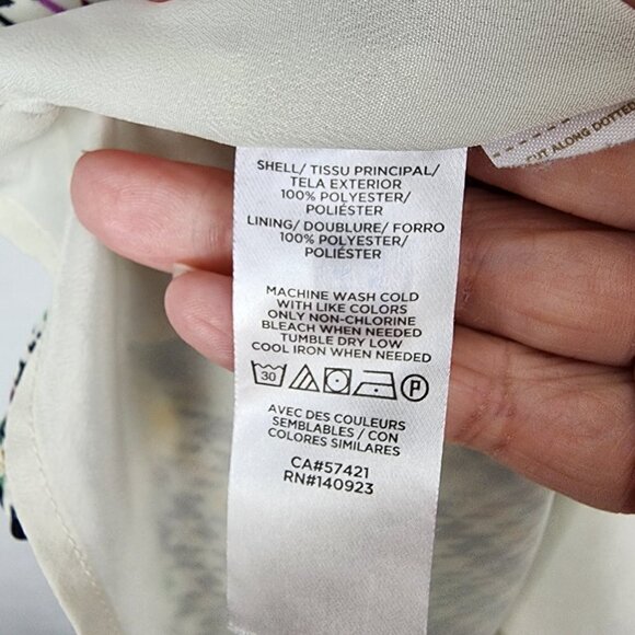 LOFT Houndstooth Print Button Top Dress XXSP - Picture 5 of 5